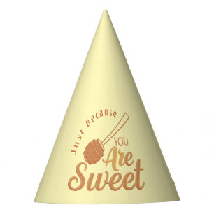 Gorro De Fiesta El dulce acento invitado en amarillo miel