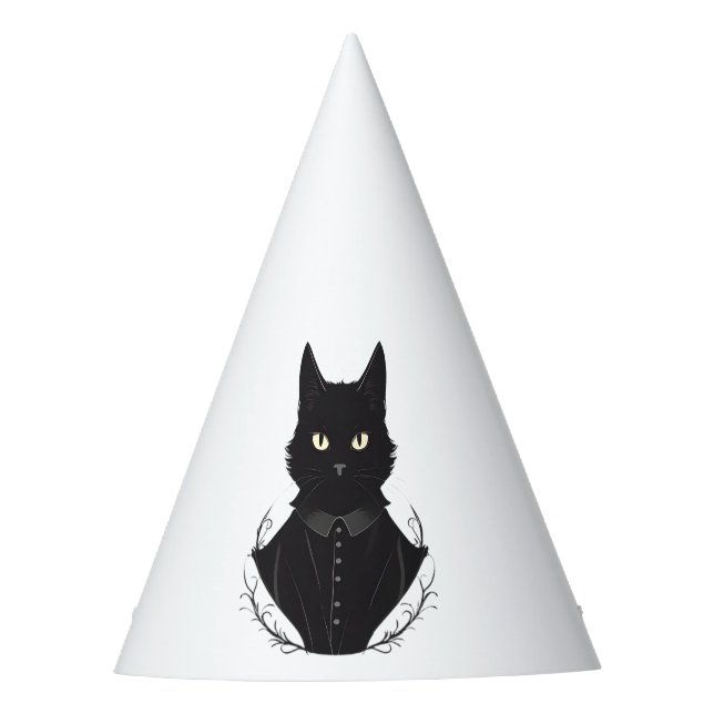Gorro De Fiesta El gato negro encantado de Salem (Anverso)