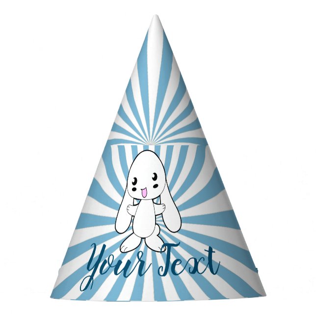 Gorro De Fiesta El gran Personalizado de Kawaii Bunny (Anverso)