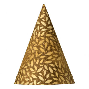 Gorro De Fiesta El oro glamoroso sale del falso modelo del Relieve
