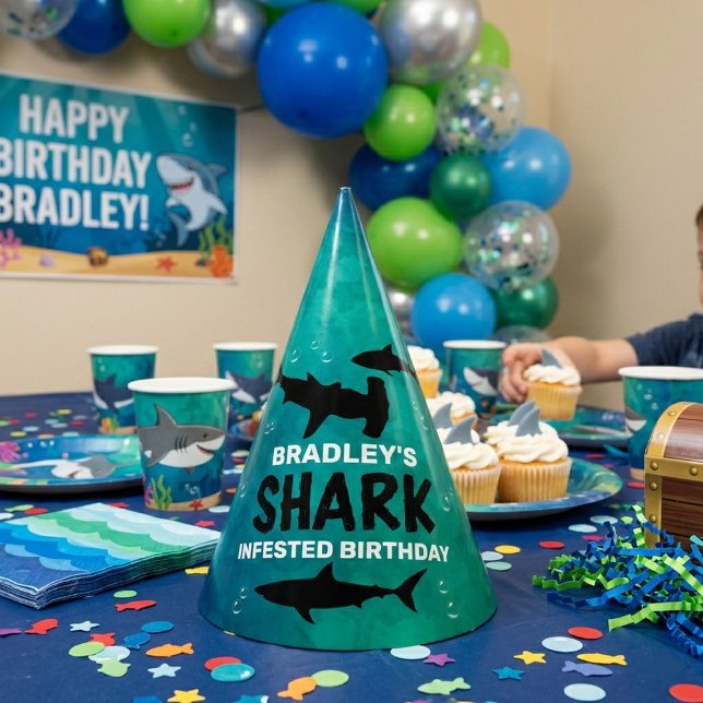 Gorro De Fiesta El Tiburón Infestó Cualquier Cumpleaños De Edad (Subido por el creador)