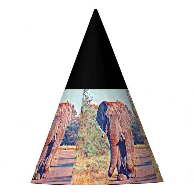 Gorro De Fiesta elefante acuarell (Anverso)