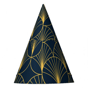 Gorro De Fiesta Elegancia Art Deco: Motivos de fans