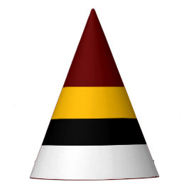 Gorro De Fiesta Elegante rayas amarillas doradas de color blanco n