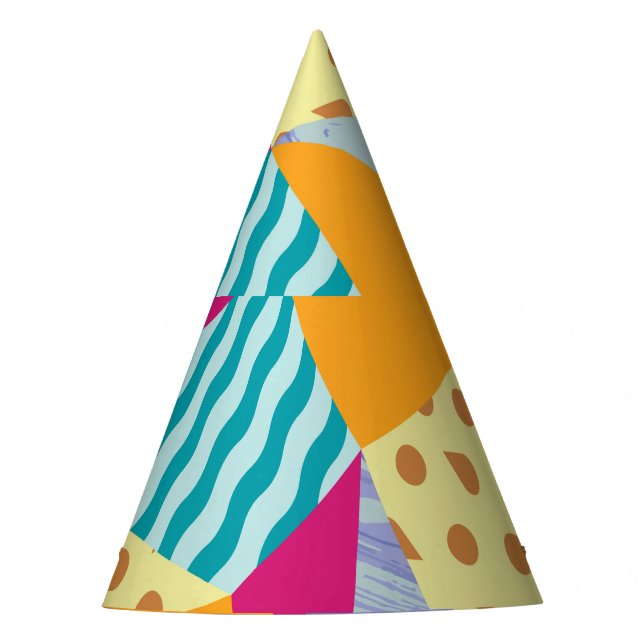 Gorro De Fiesta Elementos geométricos, abstractos: sin costura dec (Anverso)