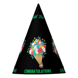 Gorro De Fiesta Enhorabuena Material de dibujo de flor de texto