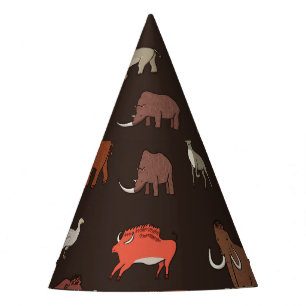 Gorro De Fiesta Era Mammoth: Patrón Temático Prehistórico.