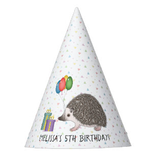 Gorro De Fiesta Erizo Pigmeo Africano Animal Lindo - Cumpleaños
