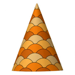 Gorro De Fiesta Escamas de dragón, abanicos, olas, Seigaiha, naran