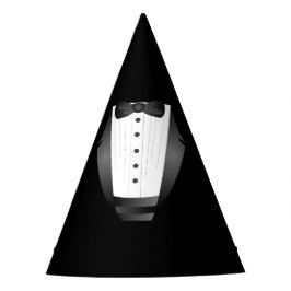 Gorro De Fiesta Esmoquin negro del equipo Groomsman del partido de