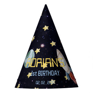 Gorro De Fiesta Espacio Primer Viaje Fiesta de Cumpleaños Alrededo