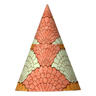 Gorro De Fiesta Espectáculo de la Shell: Patrones de mar abstracto