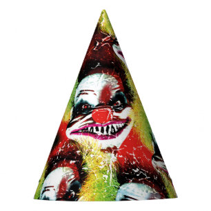 Gorro De Fiesta espeluznante patrón de payaso de horror
