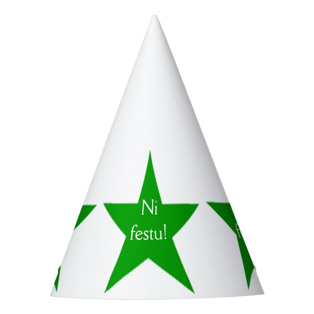 Gorro De Fiesta Esperanto: ¡Festu del Ni! (Anverso)