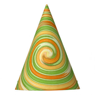 Gorro De Fiesta Espiral de colores de cítricos divertidos