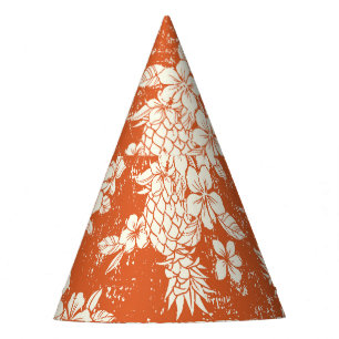 Gorro De Fiesta Espíritu Aloha: Armonía Hibiscus-Pineapple.