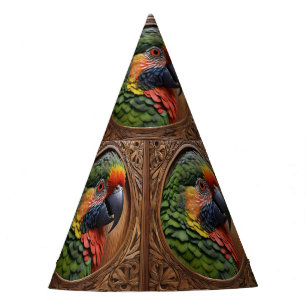 Gorro De Fiesta Espíritu Australiano: Un Lorikeet Encaramado En Ma