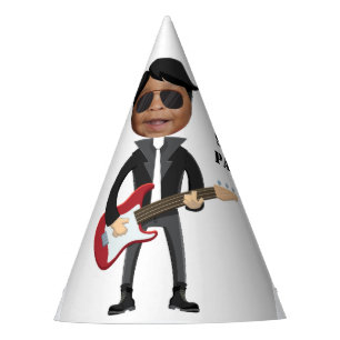 Gorro De Fiesta Estrella de Little Rock 🎸 Campeón 🤣 Guitarra