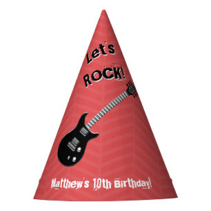 Gorro De Fiesta Estrella de rock de guitarra