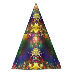 Gorro De Fiesta Estrellas arcoiris