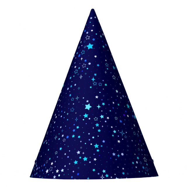 Gorro De Fiesta Estrellas azules 2 (Anverso)