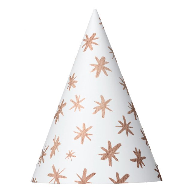 Gorro De Fiesta Estrellas metálicas - cobre (Anverso)