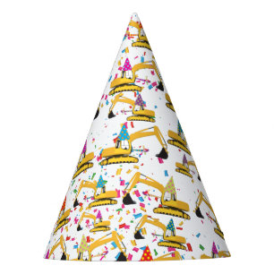 Gorro De Fiesta Excavator Construction Truck Birthday Party