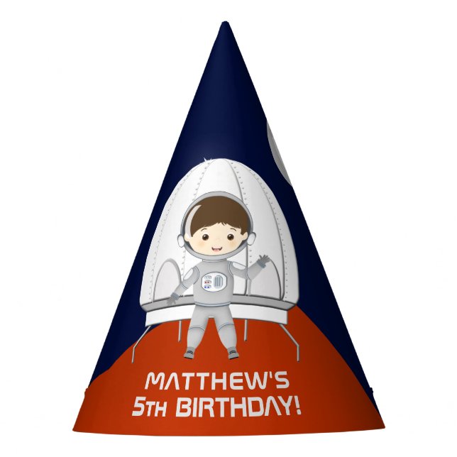 Gorro De Fiesta Explorador Espacial (Anverso)