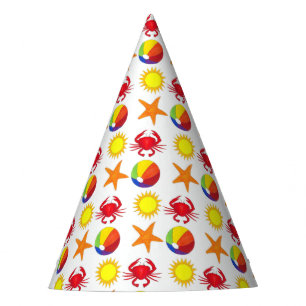 Gorro De Fiesta Family Beach Vacation Starfish Crab Beachball Sun