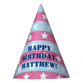 Gorro De Fiesta Famosos Estrellas de Bandera Americana y Estripas 