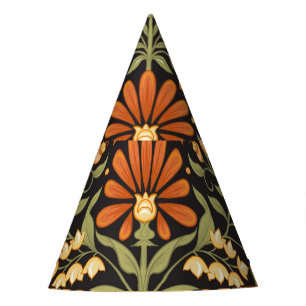 Gorro De Fiesta Fantasía mogol: Opulencia floral retro