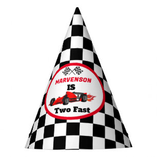 Gorro De Fiesta Fast On Fast Race Car Boy Primera fiesta de cumple