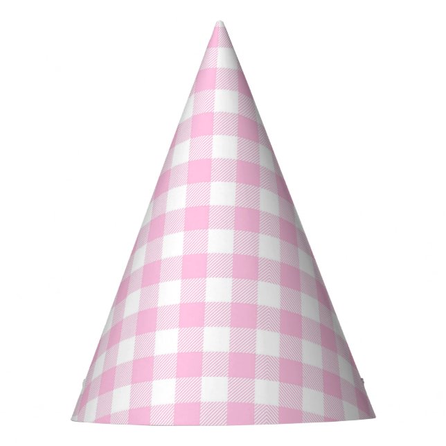 Gorro De Fiesta Faye y Lauren Pink Plaid (Anverso)