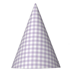 Gorro De Fiesta Faye y Lauren Purple Gingham
