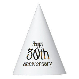 Gorro De Fiesta Feliz 50° aniversario