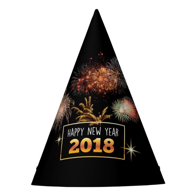 Gorro De Fiesta Feliz Año Nuevo 2018 (Anverso)