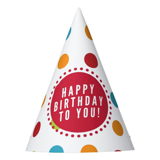 GORRO DE FIESTA FELIZ CUMPLEAÑOS (Anverso)