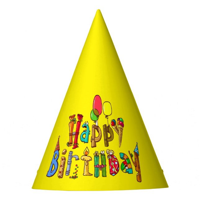 Gorro De Fiesta Feliz cumpleaños (Anverso)