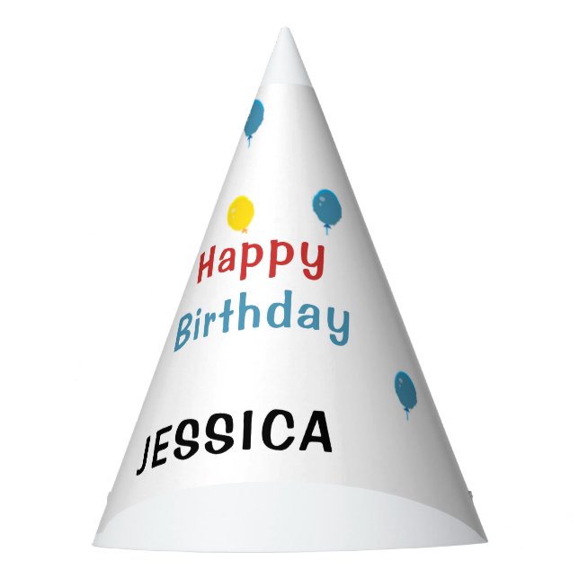 Gorro De Fiesta Feliz cumpleaños Cargo Panda blanco (Anverso)