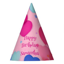 Feliz Cumpleaños Corazones Rosados de Niña