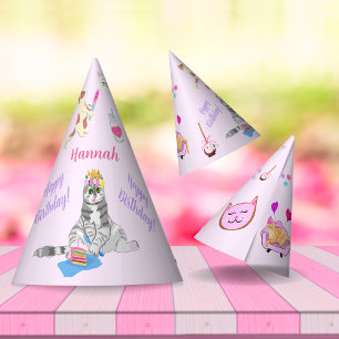 Gorro De Fiesta Feliz Cumpleaños Gatos Tienen Un Nombre De Fiesta