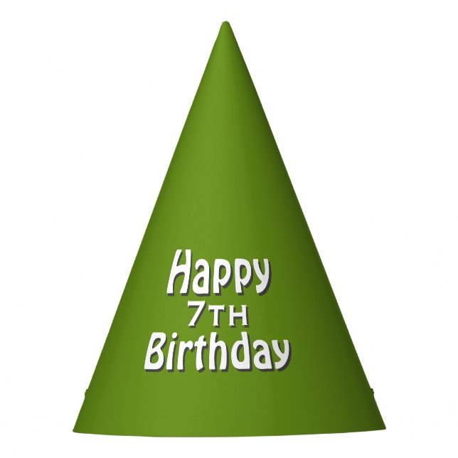 Gorro De Fiesta Feliz cumpleaños Green (Anverso)