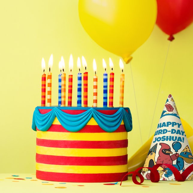 Gorro De Fiesta Feliz Día del Ave Personalizado Aves tema Cumpleañ (Subido por el creador)