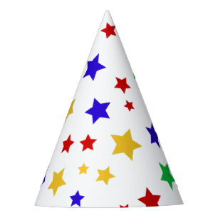 Gorro De Fiesta Festividad de cumpleaños colorida de la estrella r