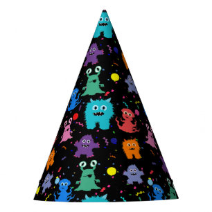 Gorro De Fiesta Fiesta colorido de los niños de los monstruos del