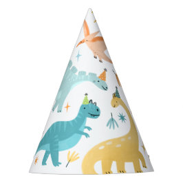 Gorro De Fiesta Fiesta de cumpleaños de Boy Blue Dinosaur
