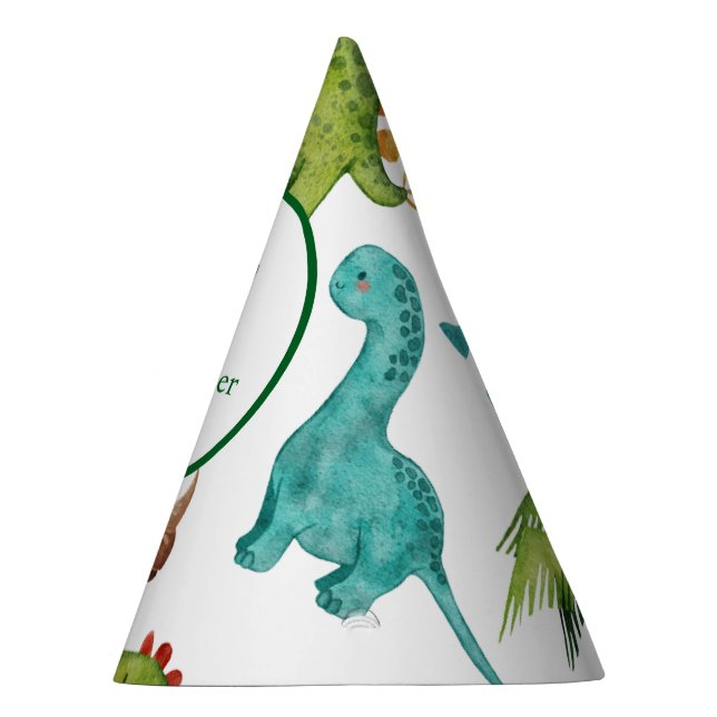 Gorro De Fiesta Fiesta de cumpleaños de dinosaurio niño Dino Dos r (Derecha)