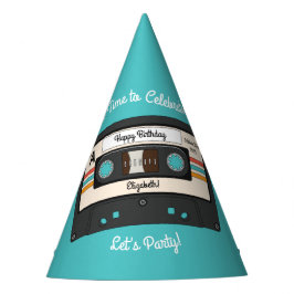 Gorro De Fiesta Fiesta de cumpleaños de la cinta Cassette de la Re