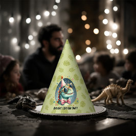 Gorro De Fiesta Fiesta de cumpleaños de los dinosaurios de Guay