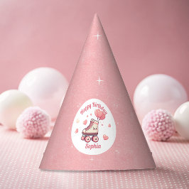 Gorro De Fiesta Fiesta de cumpleaños de los Purpurinas de patinaje